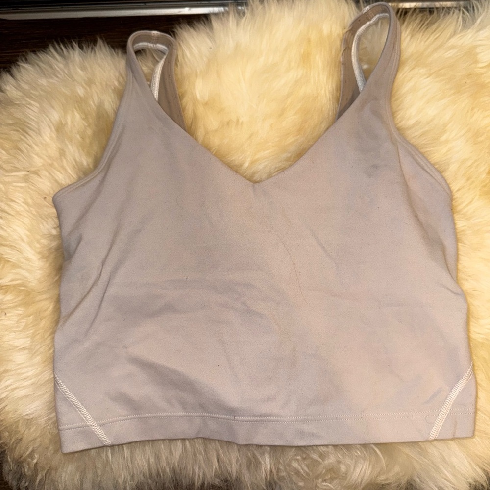 Lululemon Athletica Light Gray Sports Bra